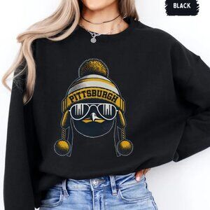 Pittsburgh Penguins Hockey Sweatshirt Retro Pittsburgh Penguins Shirt Sweater